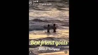 Best friend goals!  Jimin&Taehyung #jimin #taehyung #bts #bff #chingu 
