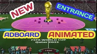 PES 2021 Animated Video Adboards Update & Entrance World Cup Qatar 2022