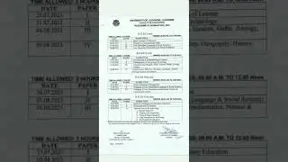 B.El.Ed 1,2,3,4th year Exam date declared 2023 #lucknowuniversity