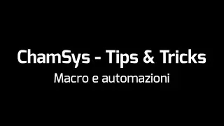 Macro e automazioni - Tips & Tricks 17