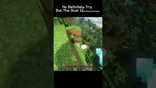 He Definietly Try But Goat Is In Ultra Mode | #minecraft #goat