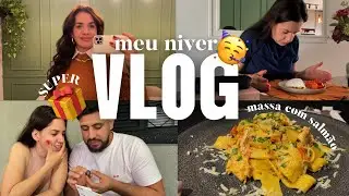 VLOG - meu aniversário, arroz doce com paçoca, massa a toscana, MUITOS presentes e mais!