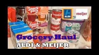 Grocery Haul * Aldi * Meijer * JIFFY Honey Corn Muffin Mix 🤩