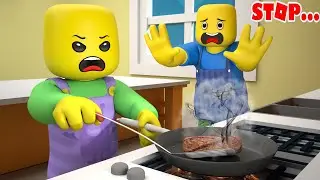 ROBLOX Брукхейвен 🏡RP: Безопасность на кухне - Золотая анимация Roblox