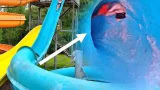 Insane Turbo Water Slide at Pludmales Akvaparks in Ventspils, Latvia