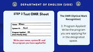 NUML Entry Test Guide | Fall Admission 2025 &ndash; Complete Instructions for Test Day 