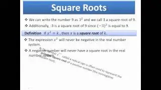 Introduction to Exponents and Square Roots