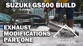 Exhaust Modifications Part One - Suzuki GS500 Scrambler - Shoogly Shed Motors