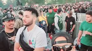 ASTROWORLD 2021 eerie front stage music... we was at front then moved 1hr before start time