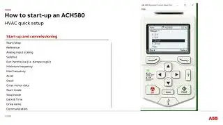 HVAC Quick Setup ACH580