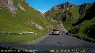 Driving down Winnats pass