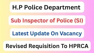 H.P Police Dept || Sub Inspector of Police (SI) Vacancy Update - June 2025 || Let&rsquo;s Study ||