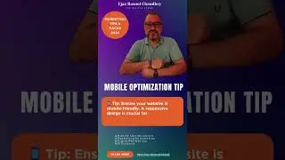 Mobile Optimization Tip! #MobileOptimization #DigitalMarketing #Efficiency
