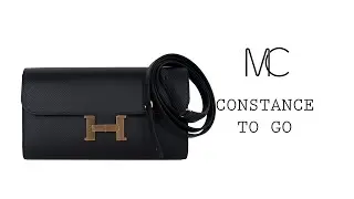 Hermes Constance Long To Go Wallet Black Rose Gold Hardware Epsom &bull; MIGHTYCHIC &bull;