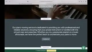 How to Create Simple Piano Moving Service Website - [VIDEO TUTORIAL]