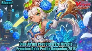 Blue Ahsha Post Ultrarare Miracle - Cardfight Vanguard Premium Deck Profile December 2018