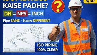 Pipe Fitter Isometric Drawing | NPS Pipe Sizes Explained | Hindi Tutorial