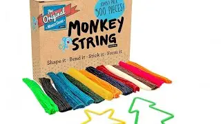 Impresa Monkey String from The Monkey Noodle - 500 Piece Jumbo Pack - Fidget Sensory Toys for Kids
