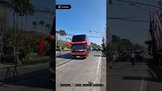 Detik-detik kepulangan bus MTrans ke Markas Besar Karoseri Laksana 😎 #shorts #mtrans #laksanabus