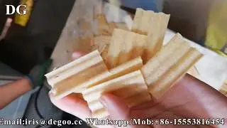 Jinan DG extruded wave chips semi-puff snack pellet production line