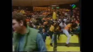 Greek fans in the 90's too enthusiastic