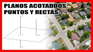 ⚔️​​ ​INTRODUCCIÓN a los planos acotados dibujo técnico 💥 PUNTOS y RECTAS