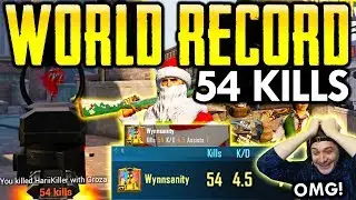 *54 KILLS* NEW WORLD RECORD IN PUBG MOBILE (0.16.5 UPDATE)