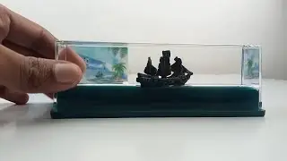 Floating Pirates Wave Ship Unboxing Car Interior Dashboard Decoration