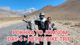 POKHARA to JOMSOM Bike Ride | NEPAL SOLO BIKE TRIP | MUSTANG | JOMSOM | MARPHA VILLAGE | MUKTINATH |