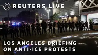 LIVE: LA Mayor Karen Bass holds briefing on anti-ICE protests