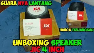 Unboxing Speaker Jic 4 inch Suara Mid Nya Renyah