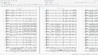 Here Comes The Sun (George Harrison).  Sheet music arranged for clarinet ensemble.
