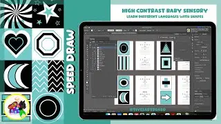 High Contrast ✨ Baby Sensory Cards  | Make Learning Languages with Baby Fun 👩🏽&zwj;🍼 | @TiyesArtboard