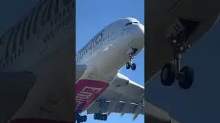 Emirates A380 Beautiful Landing Into Manchester Airport