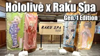 Visiting the Hololive Gen1 Raku Spa Collab
