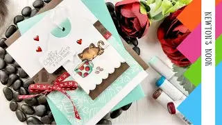 Newton's Nook Designs | Newton Loves Coffee | DIY Card by Tina Smith