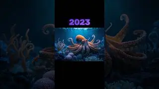 Octopus 🐙 2023 vs 5000 bce|mythical monster octopus    #shorts #octopus   #video