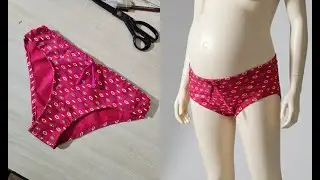 No Elastic Maternity Cotton Underwear Cutting and Stitching