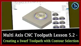 Creating a Swarf Toolpath with Contour Selection || Dynamic Design Creations
