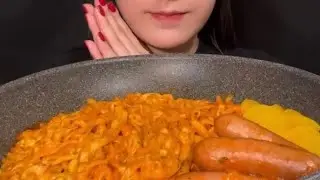【ASMR】カルボブルダック＜EatingSounds/咀嚼音＞