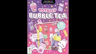 Kaleidoscope Coloring Totally Bubble Tea coloring book w50+ scented stickers coloring book by Hinkl