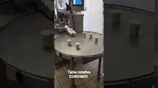 Table d'accumulation pour conditionneuse &agrave; yaourt CONDINOV