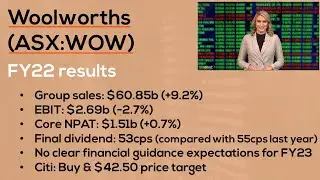 WOW's results hit by external factors as profits rise just 0.7% | Woolworths Group (ASX:WOW)