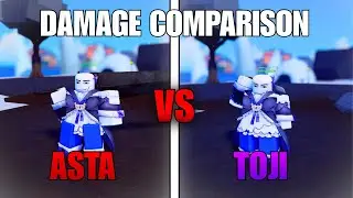 Rogue Piece | TOJI Spear Of Heaven Vs ASTA Sword | Damage Comparison- What's The Best Sword? #roblox