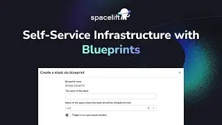 Self-Service infrastructure with Blueprints