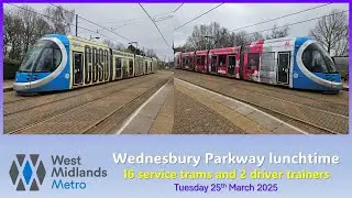 West Midlands Metro: Wednesbury Parkway on Tuesday 25th March 2025