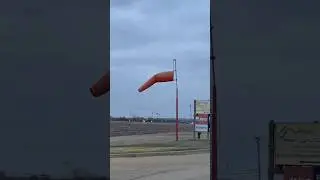 Windsock at Romeoville Lewis University Airport.