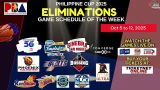 Pba Game Schedule of the Week | Oct  5 to 12, 2025 | Philippine Cup 2025
