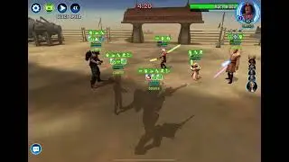SWGOH, Grand Arena: Bad Batch (Omega + Crosshair Omicron) vs Jedi