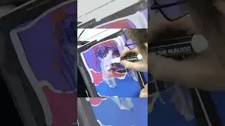 Bill Sienkiewicz (New Mutants, Moon Knight) Drawing / Painting Elektra! (Full Time-lapse) #comics